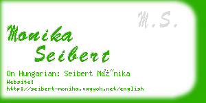 monika seibert business card